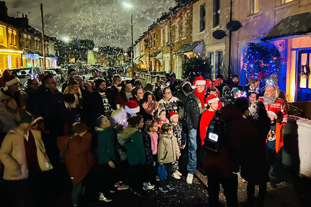 Local people turned out in large numbers for the fundraising festive event