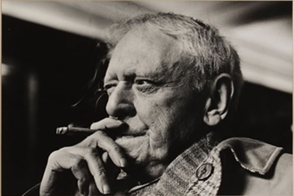 This portrait of Anthony Burgess by Jane Brown is being auctioned this Tuesday