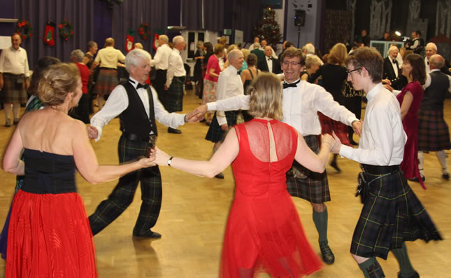 Pre-Covid the group held an annual 'Kilts and Posh Frocks' dance 