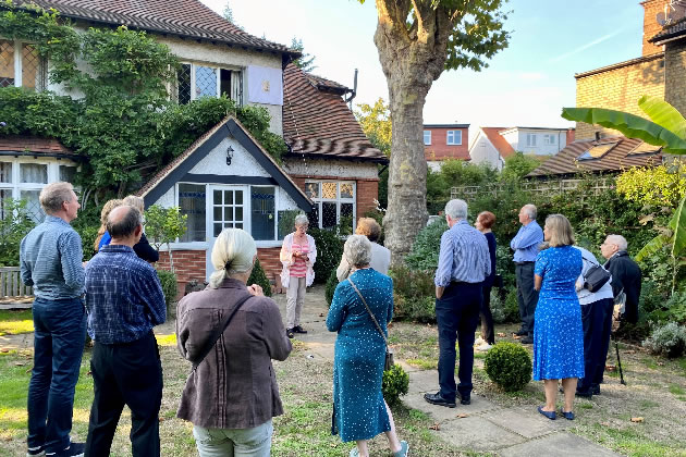 Ann Chapman introducing the unveiling