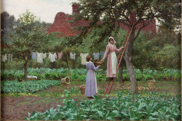 September 1915 by Edmund Blair Leighton who moved to Bedford Park in 1880 . Laing Art Gallery, Newcastle