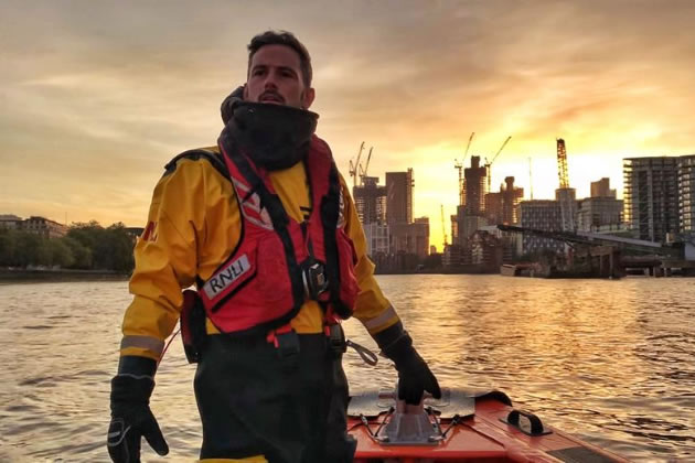 Mark Pusey volunteering for the RNLI