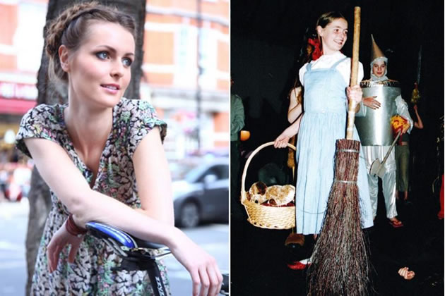 two images of opera singer Milly Forrest