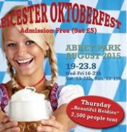 Poster advertising German beer festival 