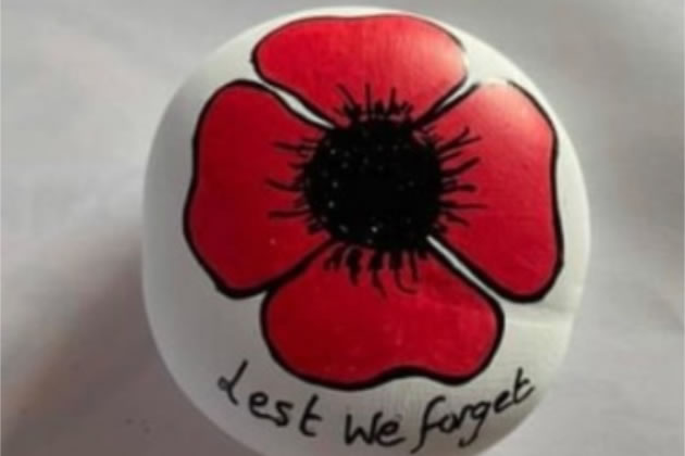 A poppy pebble
