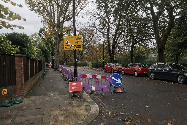 Work has already begun on the northern side of South Parade 