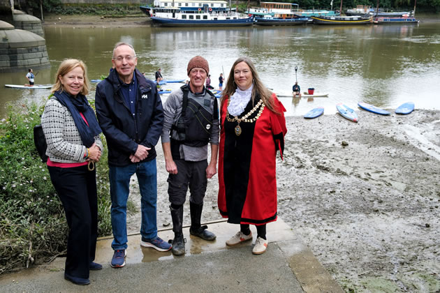 Two MPs and the Mayor of Hounslow at Tidefest