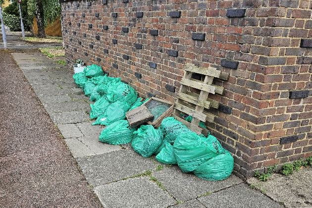 Weeds in bags