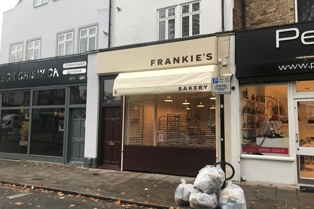 Frankie's Bakery on Chiswick Common Road.