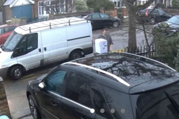 A white van was seen in the vicinity when the book store disappeared 