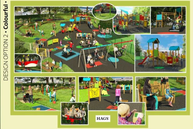 One of the design options for the new playground 