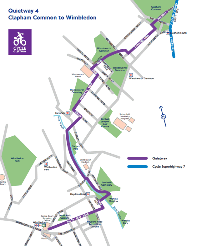 Cycle Quietway Is Planned From Wimbledon To Clapham Common 