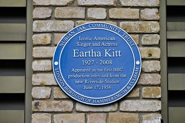 Eartha Kitt's blue plaque