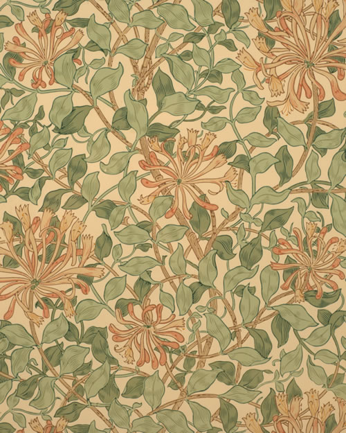 Honeysuckle Wallpaper, May Morris, 1883