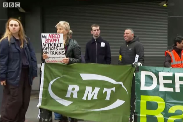 RMT staff on the railways will be stricking later in the month