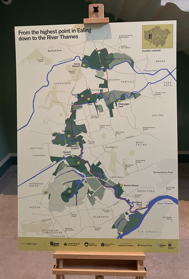 A map of the proposed expanded regional park