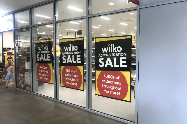 The Wilko store in Acton is running an administration sale