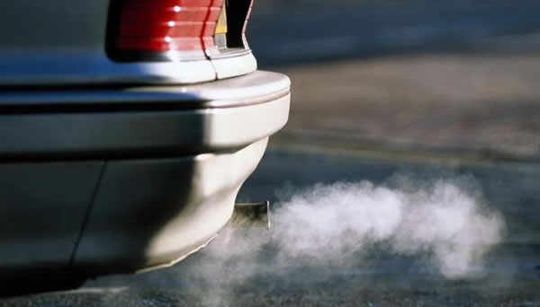 Car exhaust fumes