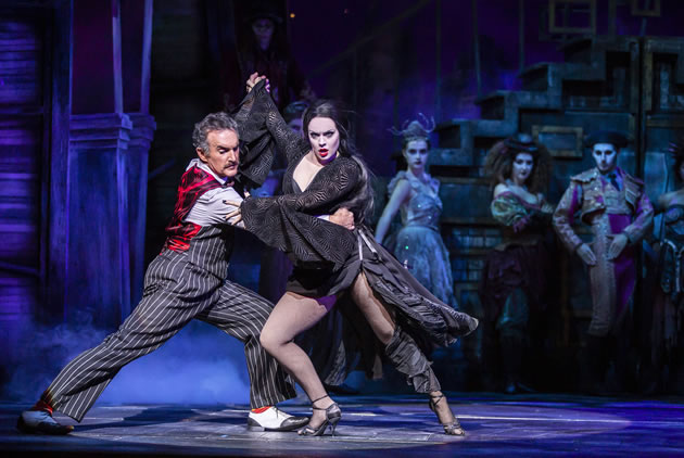 The Addams Family Musical. Cameron Blakely and Joanne Clifton