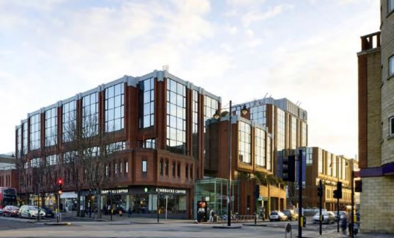 The existing office block on St George's Road