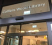 Colliers Wood Libary entrance