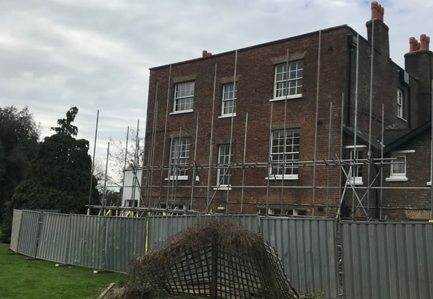 Dorset Hall scaffolding