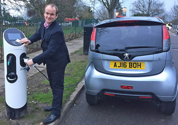 Merton electric car charging point