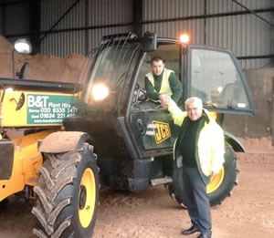 Stephen Alambritis with the Garth Road gritters