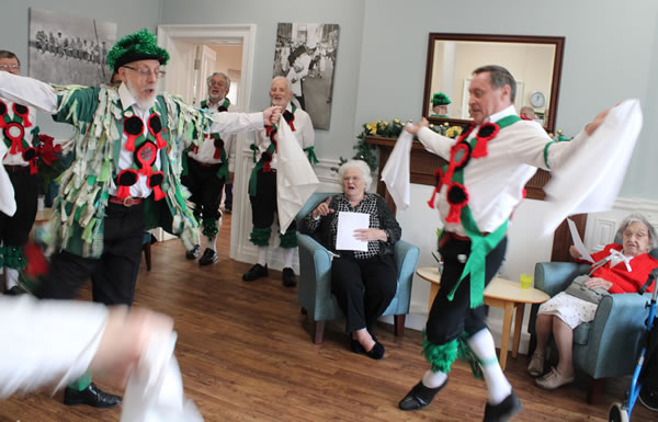 Greensleeves Morris Men at Alexander House care home