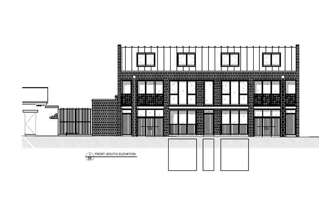 Fitness studio and flats plan