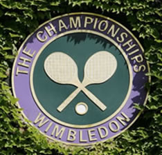 Wimbledon tennis sign