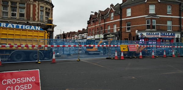 South Wimbledon roadworks