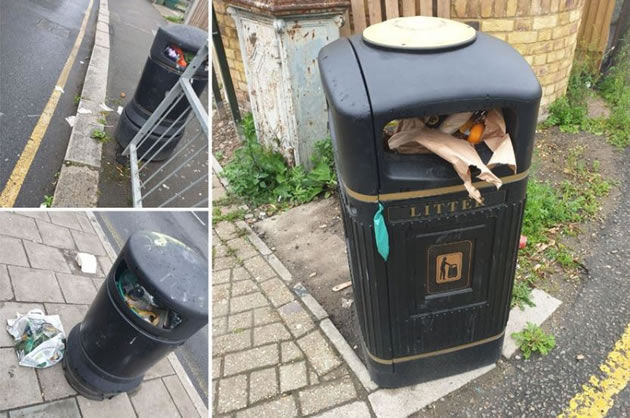 Wimbledon litter bins