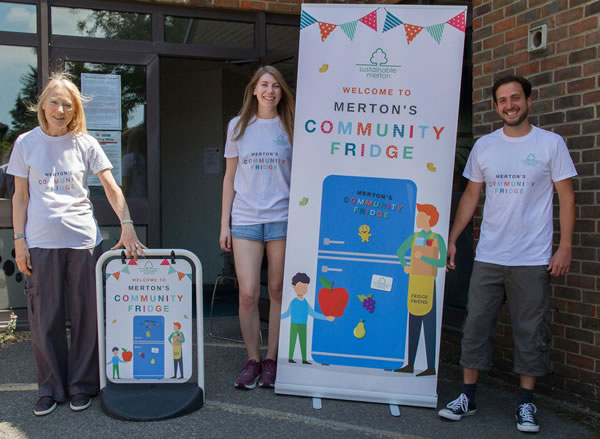 Outside Merton's Community Fridge