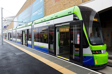 Wimbledon to Croydon tram