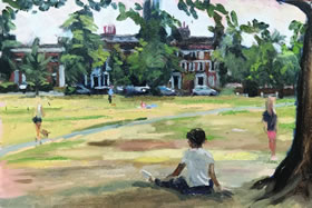 Richmond Park auction painting