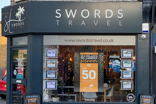 Swords Travel's premises in Wimbledon 