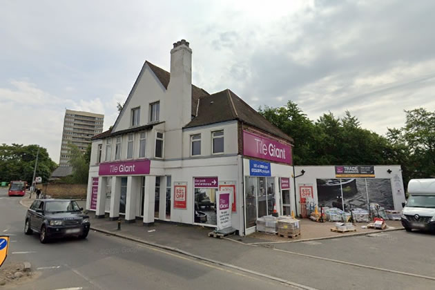 Tile Giant in Plough Lane will be demolished to make way for a new McDonalds. Credit: Google Maps.