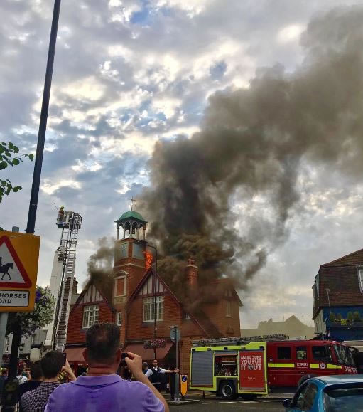 Wimbledon old fire station blaze