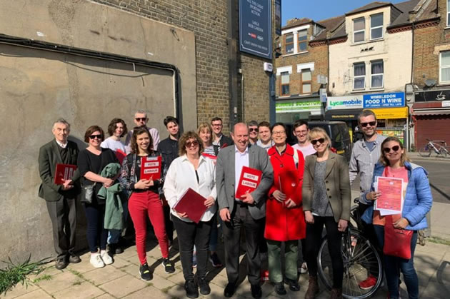 Wimbledon Labour campaigners in South Wimbledon