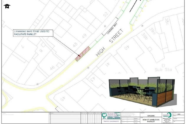 Wimbledon Village parklet