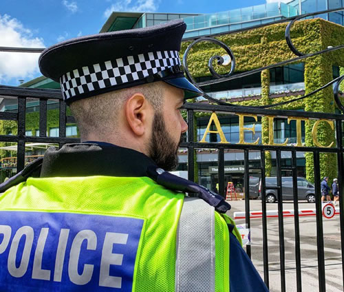 Met police at Wimbledon tennis